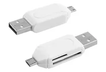 Comprar Lector Adaptador Otg Y Lector De Memoria Sd 2 En 1 Micro Usb