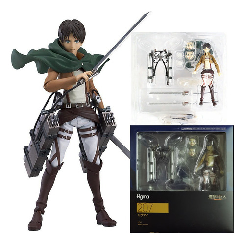 Attack On Titan Eren Jaeger Figma 207 Acción Figura Modelo 