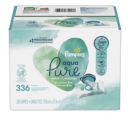  Toallitas Humedas Para Bebes - Pamapers Aqua - X336 Und