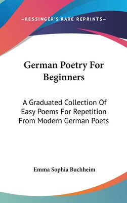Libro German Poetry For Beginners: A Graduated Collection...
