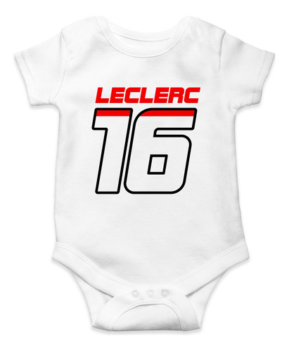 Body Para Bebé Formula 1 Charles Leclerc 16