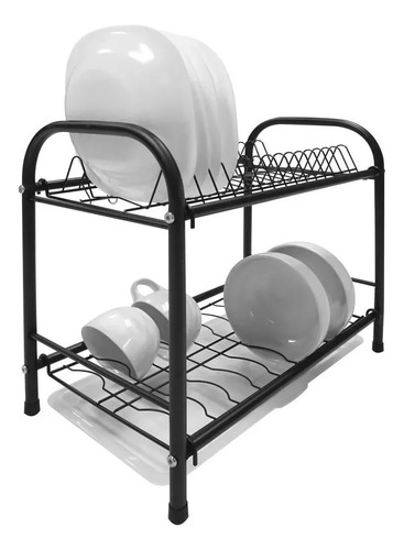 Escurridor De Trastes 2 Niveles Charola Cocina Platos