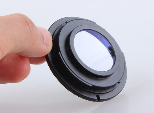 Anillo adaptador de lente Nikon M42 con lente de enfoque infinito