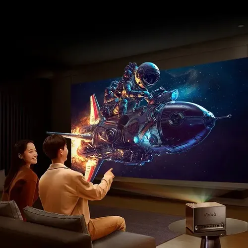 Projetor Laser Triplo Hisense Vidda C1 Pro 4k 3d 2350 Ansi