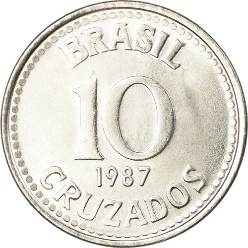 Brasil 10 Cruzados 1987 - Km#607 - Sin Circular