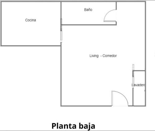 Casa En Venta De Pasillo 2 Dormitorios Echesortu
