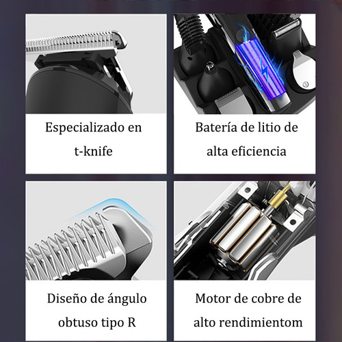 Afeitadora Electrica Y Barbero Eléctrico, 11en 1 Kit De Rasurado Para Hombre, Máquina Para Cortar Cabello De Barba/nariz/pelo/cara/cuerpo, Usb Carga Rápida,afeitadora Barba Rastrillo Electrico Hombre