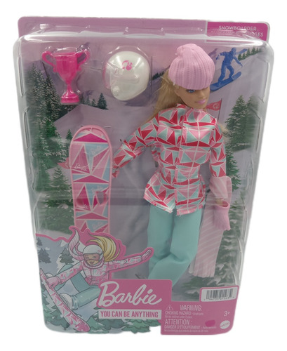 Muñeca Barbie Snowboarder Original.