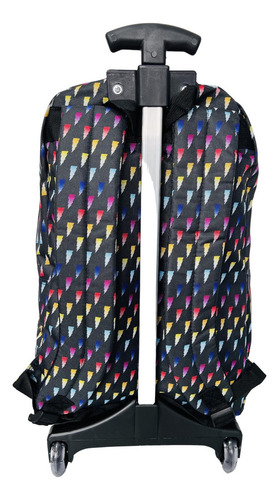 Mochila escolar Rodinhas Colored Ray Resistant para mujer