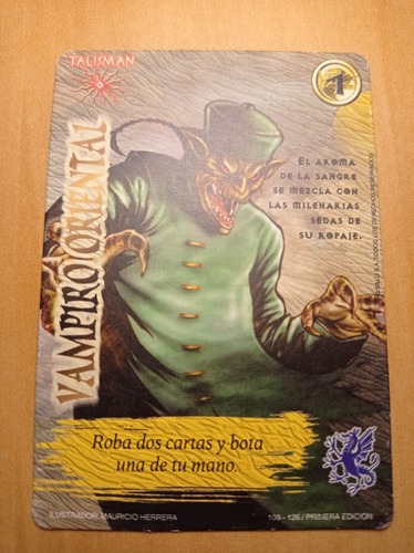 Vampiro Oriental. Carta Mitos Y Leyendas Salo 