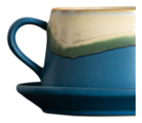 Taza De Café De Té Decoración Del Hogar Con Una Azul