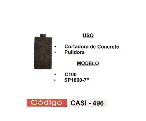 Carbon  Cortadora Concreto/pulidora  Ryobi  Casi-496