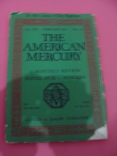 Revista De 1926 The American Mercury