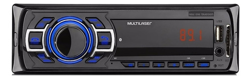 Som automotivo Multilaser New One P3319 com USB, bluetooth e leitor de cartão SD