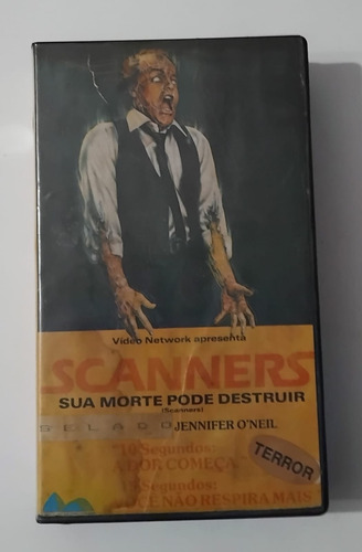 Fita Vhs - Scanners (1980), De David Cronemberg - Raro, 1aed