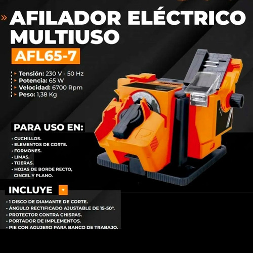 Imagen 2 de 7 de Afilador Lusqtoff Mecha Cuchillo Tijera Formones Cinceles