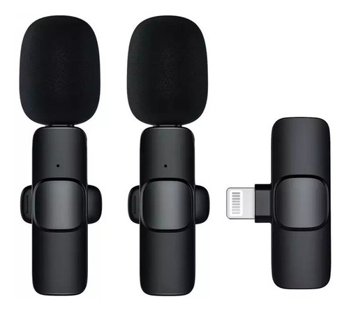 2 Micrófonos Lavalier Solapa Inalámbrico iPhone iPad K9