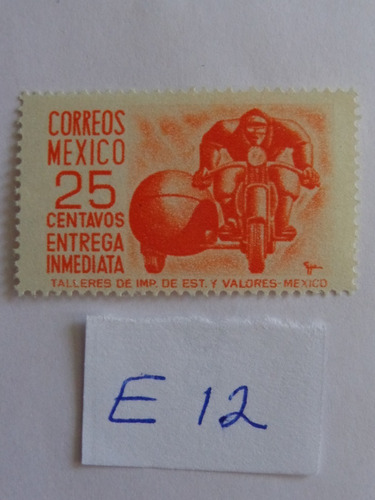 México Sc. E12 Redrawn, Año 1951, Entrega Inmediata.