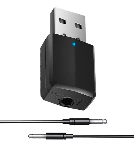 Receptor transmisor Bluetooth Adaptador inalámbrico: conector auxiliar de  0.138 in Salida de entrada de audio estéreo - para TV Car Auriculares