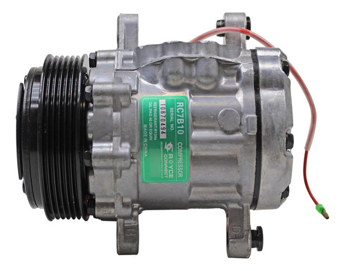 Compressor Ar Condicionado Modelo 7b10 12v Polia 6pk 112mm.