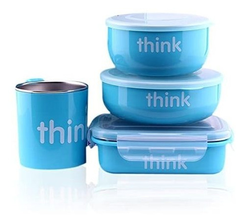 Thinkbaby The Complete Alimentación Libre De Bpa Set, Azul C