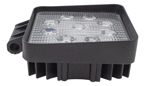 Faro 9 Leds 27w Luz Fija Blanca Aluminio Ultra Reforzado
