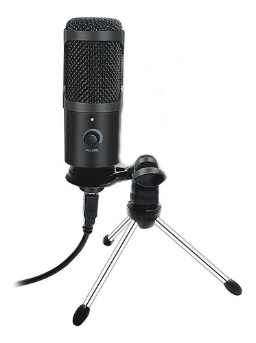 Microfono Usb Pc Estudio Stream Podcast Tripode Condenser