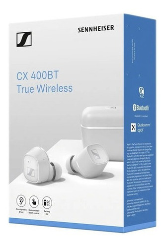 Imagen 4 de 4 de Auricular Sennheiser Cx 400bt True Wireless Blanco
