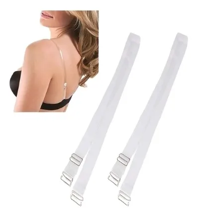 Tira Para Brassier Transparente Set X6 Pares Sujetador 8mm