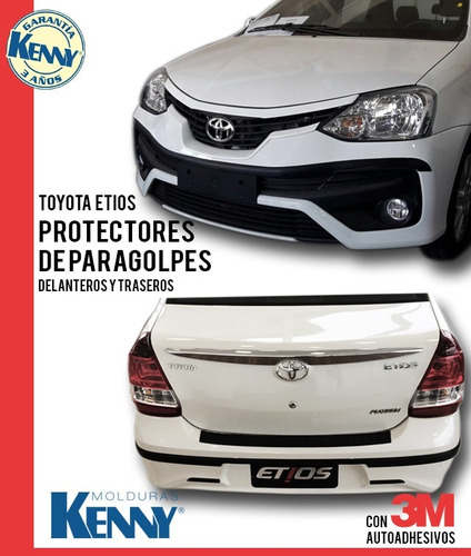 Toyota Etios 2018 Sedan Paragolpes +cobertor +lateral Negro 