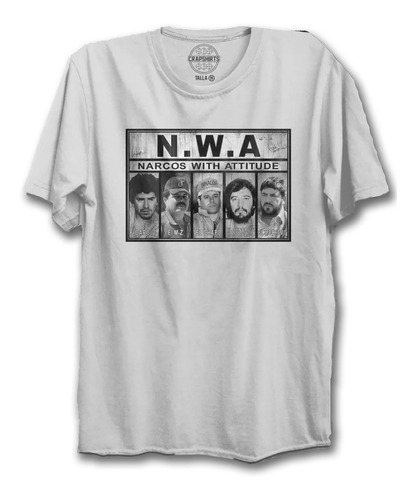 Playera Narcos With Attitude Nwa Unisex Moda Invierno 