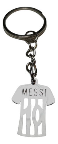Dije Camiseta Futbol Messi 10 Acero Quirurgico C/ Llavero