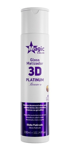 Matizador 3d Platinum Branco 300 Ml - Efecto Platinado