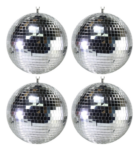 Schalter Bola Disco Motorizada Espejo Cristal 20 Cm 4 Pz