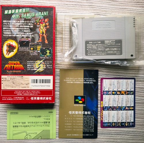 Super Metroid Super Nintendo Snes Completa En Doble Idioma