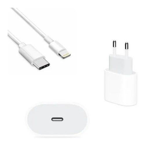 Carregado 20 W Apple + Cabo C 2 Metros iPhone 8 11 12 13 14