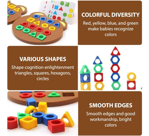 Juego Emp Formas - Sensorial Color, Puzzle Edu 2 Jug