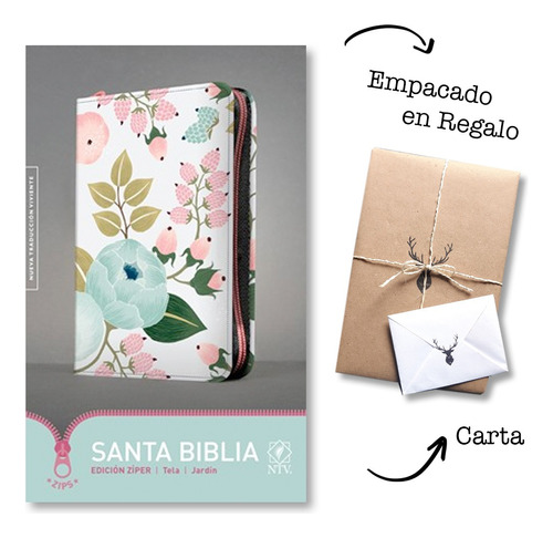 Biblia Ntv Edicion Zipper Jardín Cierre