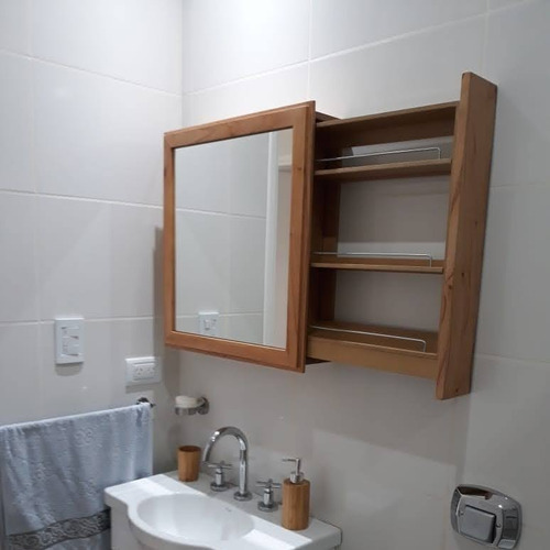 Imagen 5 de 7 de Botiquin De Baño Paraiso, Laqueado Cta