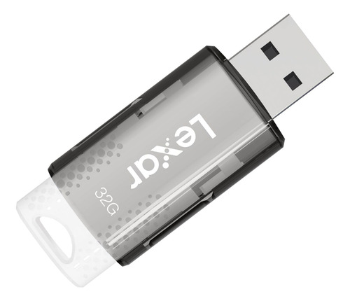 Memoria Flash Lexar Jumpdrive S60, 32gb, Usb 2.0, Blanco/neg