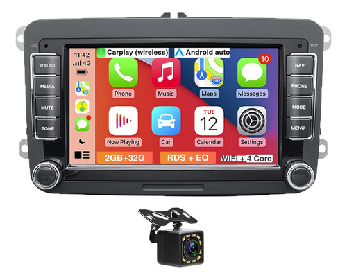7'' 2+32g Carplay Gps Para Auto Estéreo De Pantalla Para Vw