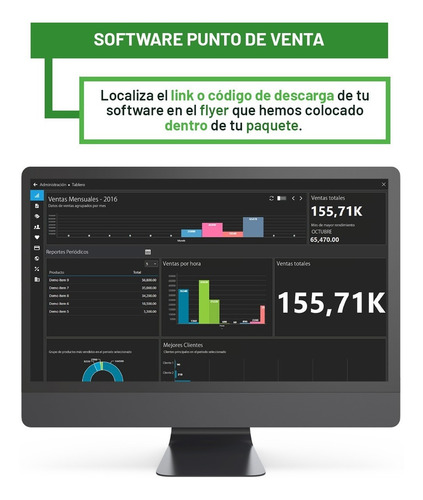 Kit Punto Venta Impresora 80mm Lector Inalámbrico + Software