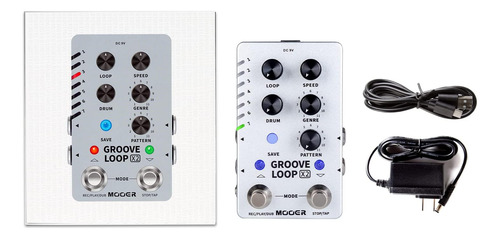 Mooer Groove Looper Pedal Drum Machine Stereo Guitar Loop...