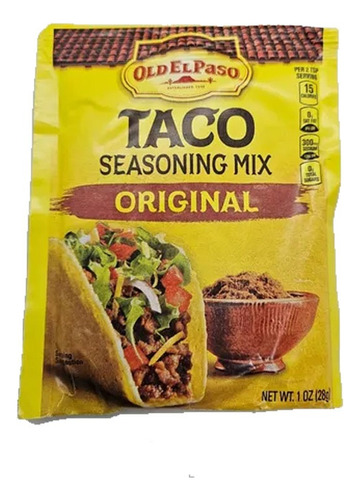 Old Paso Condimento Para Tacos Sazonador Sobre X 28 Grms