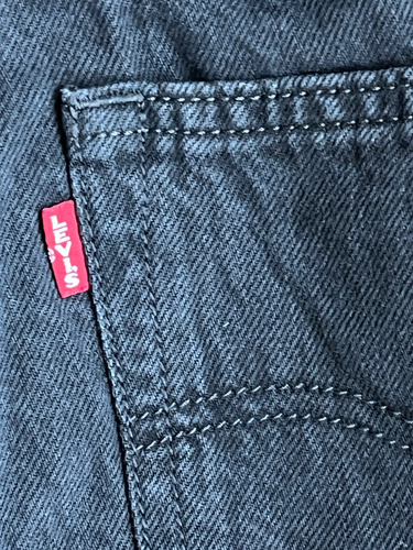Jean Levis Mujer Baggy Dad Wide Leg Negro 29x30 (Usado)