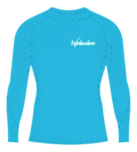 Remera Lycra Térmica Waboba Adulto Filtro Uv50 Xl Celeste