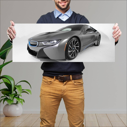 Cuadro 30x80cm Auto 2014 Bmw I8 Concours Delegan 172