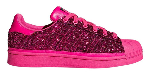 Zapatillas adidas Superstar Fucsia Glitter Mujer | MercadoLibre