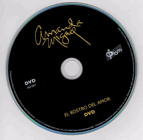 Cd-dvd Amanda Miguel El Rostro Del Amor Edicion Especial (Usado)