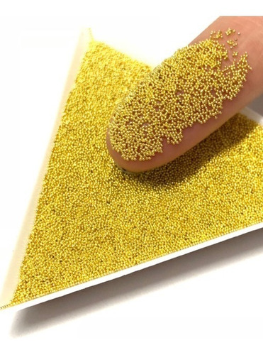 Micro Caviar Para Unhas - 0.1 Kit Prata E Dourado